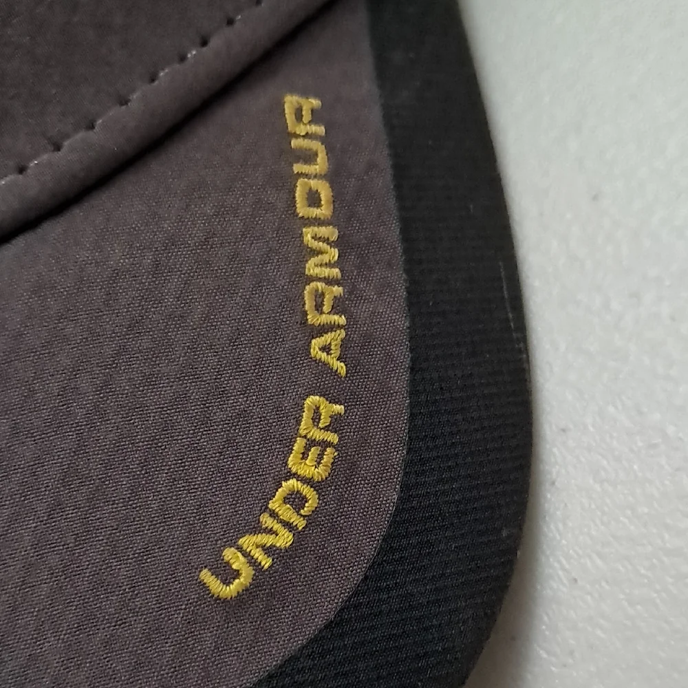 Under Armour Kids OS Dark Gray Cap with Yellow Logo